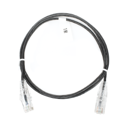 LinkedPRO Cable Patch Cat6 Slim UTP RJ-45 Macho - RJ-45 Macho, 1 Metro, Negro 