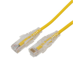 LinkedPRO Cable Patch Slim Cat6A UTP RJ-45 Macho - RJ-45 Macho, 10 Metros, Amarillo 