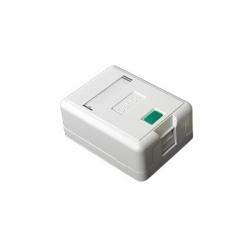 LinkedPRO Caja de Pared LP-WP-05, 1x RJ-45, Blanco 