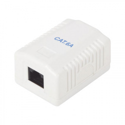 LinkedPRO Caja de Pared, Cat6A, 1 Puerto, Blanco 