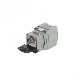 LinkedPRO Jack de Red Cat6a, RJ-45, Plata 