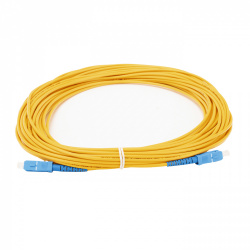 LinkedPRO Cable Fibra Óptica Monomodo G.652D SC Macho - SC Macho, Núcleo 125µm, Cubierta 9µm, 15 Metros, Amarillo 