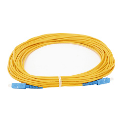 LinkedPRO Cable Fibra Óptica Monomodo G.652D SC Macho - SC Macho, Núcleo 125µm, Cubierta 250µm, 30 Metros, Amarillo 