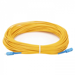 LinkedPRO Cable Fibra Óptica Monomodo G.652D SC Macho - SC Macho, Núcleo 9µm, Cubierta 125µm, 40 Metros, Amarillo 