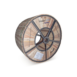 LinkedPRO Bobina de Cable Fibra Óptica Aérea, Monomodo, 6 Hilos, 4Km 