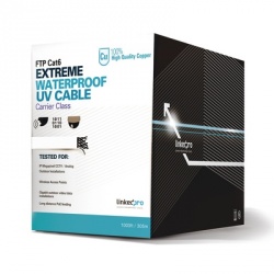 LinkedPRO Bobina de Cable Cat6 UTP sin Blindar, 305 Metros, Blanco 