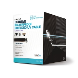 LinkedPRO Bobina de Cable Cat6 FTP, 152.5 Metros, Negro 