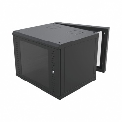 LinkedPRO Gabinete para Pared, 9U, hasta 45Kg, Negro 