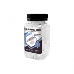 LinkedPRO Conector Cat6 RJ-45, Transparente, 50 Piezas 