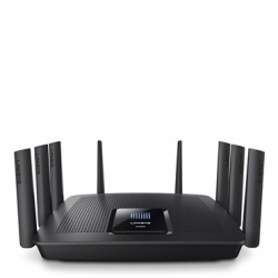 Router Linksys Gigabit Ethernet Smart de Triple Banda Max-Stream AC5400 MU-MIMO, Inalámbrico, 8x RJ-45, 2.4/5GHz, con 8 Antenas ― ¡Optimizado para Gaming! 