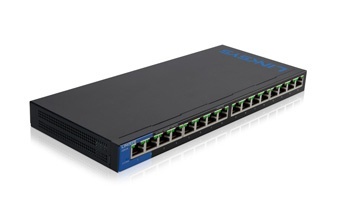Switch Linksys Gigabit Ethernet LGS116P, 16 Puertos 10/100/1000 Mbps, 8000 Entradas - No Administrable ― ¡Compra más de $1,999 en productos Linksys y participa en el sorteo de un router MX2001! 