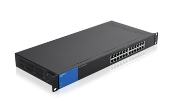Switch Linksys Gigabit Ethernet para Rack LGS124P, 24 Puertos 10/100/1000 Mbps, 8000 Entradas - No Administrable ― ¡Compra más de $1,999 en productos Linksys y participa en el sorteo de un router MX2001! 