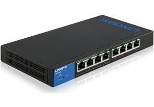 Switch Linksys Gigabit Ethernet LGS308P, 8 Puertos 10/100/1000 Mbps, 16 Gbit/s, 8000 Entradas - Administrable 