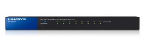 Switch Linksys Gigabit Ethernet SE3008, 8 Puertos 10/100/1000 - No Administrable 