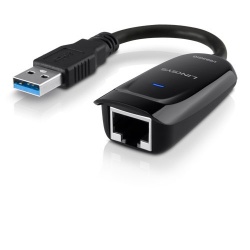 Linksys Adaptador Gigabit Ethernet USB 3.0, Negro 