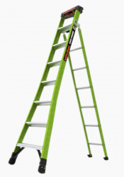 Escalera Plegable Little Giant Ladder Systems King Kombo, Fibra de vidrio, 2.4 Metros, 8 Peldaños, hasta 170kg 