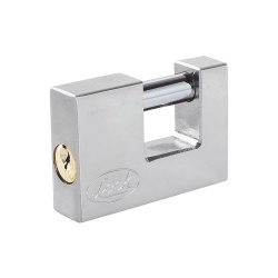 Lock Candado para Cortina SYS-L22-C80-ECSB, 80mm, Cromo Satinado 