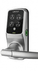 Lockly Cerradura Inteligente con Teclado Táctil Secure Plus Latch, Bluetooth, Gris 