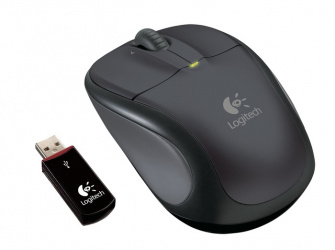 Mouse Ergonómico Logitech Óptico V220, RF Inalámbrico, USB, 1000DPI, Negro 