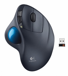Mouse Logitech Láser M570 Trackball, Inalámbrico, Negro 