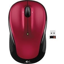 Mouse Logitech Óptico M325, Inalámbrico, Bluetooth, 1000DPI, Negro/Rojo 