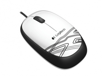 Mouse Logitech Óptico M105, Alámbrico, USB, Blanco 