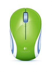 Mini Mouse Logitech Óptico M187, Inalámbrico, USB, 1000DPI, Verde 