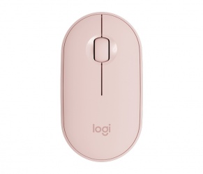 Mouse Logitech Óptico Pebble M350, Inalámbrico, Bluetooth, 1000DPI, Rosa 