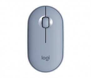 Mouse Logitech Óptico Pebble M350, Inalámbrico, Bluetooth, 1000DPI, Azul Grafito 