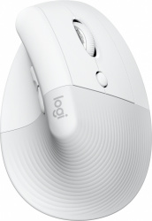 Mouse Ergonómico Logitech Lift, Inalámbrico, Óptico, 4.000DPI, RF Inalámbrico/Bluetooth, Blanco 