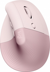 Mouse Ergonómico Logitech Lift, Inalámbrico, Óptico, 4.000DPI, RF Inalámbrico/Bluetooth, Rosa 