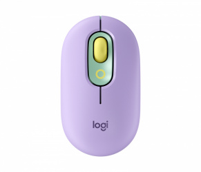 Mouse Logitech Óptico POP, Inalámbrico, 4000DPI, Violeta/Menta 