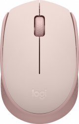 Mouse Ergonómico Logitech Óptico M170, Inalámbrico, USB, 1000DPI, Rosa 