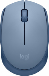 Mouse Ergonómico Logitech M170, Inalámbrico, Óptico, 1.000DPI, RF Inalámbrico, Azul 