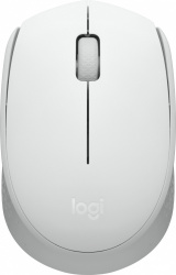 Mouse Ergonómico Logitech M170, Inalámbrico, Óptico, 1.000DPI, RF Inalámbrico, Blanco 