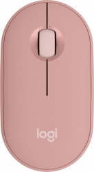 Mouse Logitech Óptico Pebble 2 M350s, Inalámbrico, RF + Bluetooth, 4000DPI, Rosa 