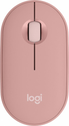 Mouse Logitech Óptico Pebble 2 M350s, Inalámbrico, Bluetooth, 4000DPI, Rosa 