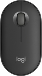 Mouse Logitech Óptico Pebble 2 M350s, Inalámbrico, RF + Bluetooth, 4000DPI, Grafito 