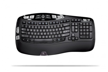 Teclado Logitech K350, Inalámbrico, USB, Negro (Inglés) 