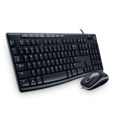Kit de Teclado y Mouse Logitech MK200, USB, Negro (Inglés) 