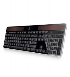 Teclado Logitech K750, Inalámbrico, Negro/Gris 