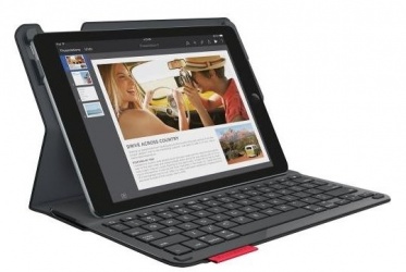 Logitech Funda Type+ con Teclado para iPad Air 2, Negro 