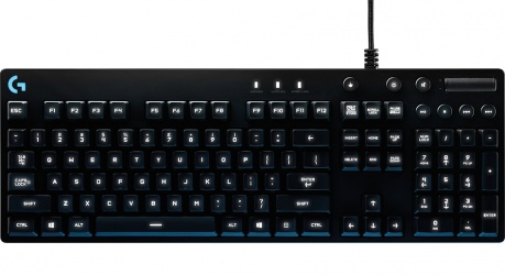 Teclado Gamer Logitech G810 Orion Spectrum RGB, Teclado Mecánico, Romer-G, Alámbrico, USB, Negro (Inglés) 