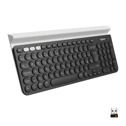 Teclado Logitech K780, Inalámbrico, Bluetooth, Negro (Español) 