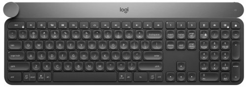 Teclado Logitech Craft, Inalámbrico, Bluetooth, Gris (Inglés) 
