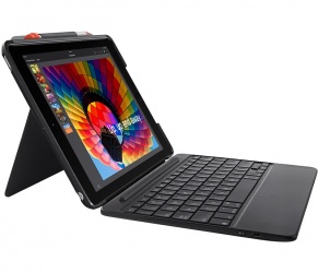 Logitech Funda Slim Combo con Teclado para iPad, Negro 