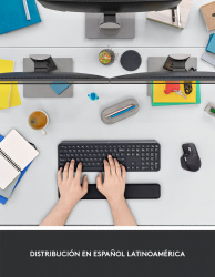 Teclado Logitech MX Keys, Inalámbrico, RF + Bluetooth, Negro (Español) ― Empaque abierto, producto nuevo. 