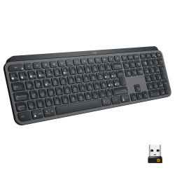 Teclado Logitech MX Keys, Inalámbrico, RF + Bluetooth, Negro (Español) 