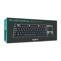 Teclado Logitech K835 TKL, Alámbrico, USB, Gris (Español) 