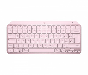 Teclado Logitech Mx Keys Mini, Inalámbrico, RF Wireless/Bluetooth, Rosa (Español) 